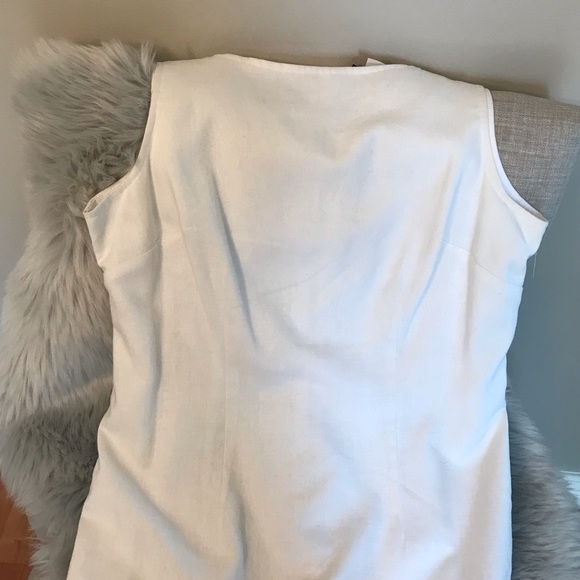 LORI M COLLECTION | Elegant White Linen Maxi Dress Size 12 - Picture 4 of 16